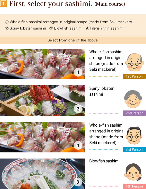 First, select your sashimi.